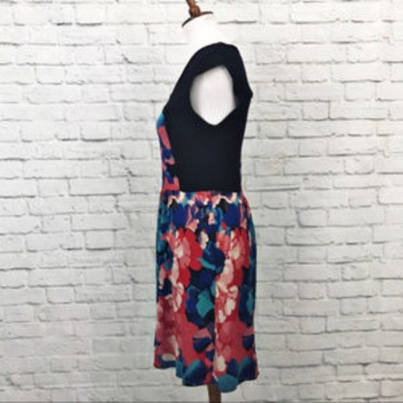 Anthropologie Leifsdottir Colorblock Sweater Dress - Picture 4 of 8